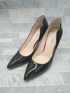 * Vll Xll XXX seven tu L bsa-ti simple heel pumps size 23.0cm black red lady's P