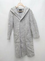 ■ w closet ダブルクローゼット 無地 フーディー 長袖 コート サイズF グレー レディース P_画像1