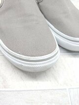 ◇ VANS ヴァンズ SLIP ON スリッポン?V98CLA スニーカー シューズ サイズ24.5 カーキ レディース メンズ P_画像7