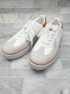 * * beautiful goods * JaVa Java thickness bottom casual sneakers shoes size L white brown group lady's P