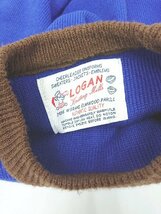 ◇ LOGAN KNITTING MILLS ローガン ニッティング ミルズ ビッグ 長袖 ニット セーター サイズL ブルー メンズ レディース P_画像3