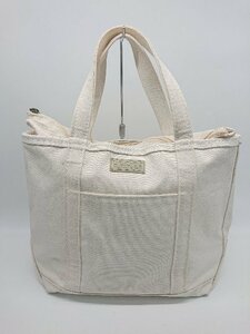 ◇ Boat and Tote シンプル カジュアル 通学 ハンド トート バッグ オフホワイト レディース P