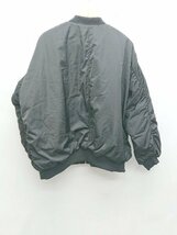 ◇ JaVa ジャバ MA-1風 ジップアップ 長袖 中綿 ジャケット ブルゾン サイズL ブラック レディース P_画像2