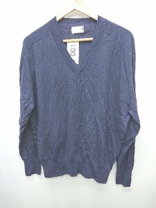 * * * unused * 1 001ichi Zero Zero ichi regular price 2.7 ten thousand jpy V neck long sleeve knitted sweater size FREE navy lady's P