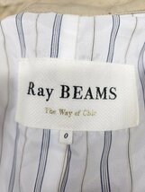 ◇ ◎ Ray BEAMS レイ ビームス シンプル 通勤 OL 薄手 長袖 トレンチコート サイズ0 ベージュ レディース P_画像3