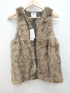 * * * unused * CIAOPANIC Kids child clothes fake fur lovely the best size 140 150 Brown lady's men's P