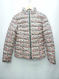 ◇ Cath Kidston キャスキッドソン 花柄 ジップアップ 長袖 ダウン ジャケット サイズS ピンク系 グレー系 レディース P