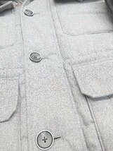 ◇ ikka イッカ カジュアル ジップアップ 中綿 長袖 ジャケット コート サイズM グレー メンズ P_画像8
