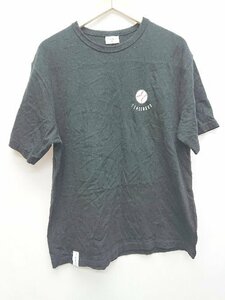 ◇ 714street プリント ベースボール カジュアル 半袖 Tシャツ カットソー サイズＭ ブラック メンズ P