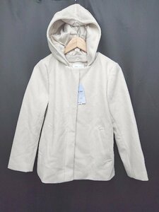 ◇ ◎ ●未使用● GLOBAL WORK 軽やかストレッチ 2WAY 長袖 ショート コート サイズＭ ベージュ レディース メンズ P