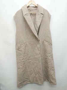 * apart by lowrys apartment bai lorry z wool . autumn winter long gilet size F mocha series lady's P