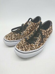 ◇ VANS ヴァンズ COURT ICONレオパード V311LEO スニーカー シューズ サイズ23.5cm ベージュ系 レディース P