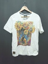◇ glamb×JOJO コラボ ロゴ カジュアル 半袖 Tシャツ カットソー サイズ3 ホワイト レディース メンズ P_画像1