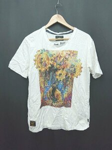 ◇ glamb×JOJO コラボ ロゴ カジュアル 半袖 Tシャツ カットソー サイズ3 ホワイト レディース メンズ P