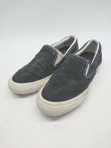 ◇ CONVERSE SLIP-ON SK CS 1SC654 ローカット スエード スニーカー スリッポン サイズ23.0 ブラック レディース P