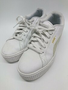 ◇ PUMA WMNS KARMEN L カルメン 厚底スニーカー 384615-01 スニーカー シューズ サイズ24.0 ホワイト レディース メンズ P