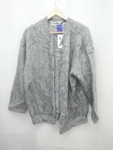 ◇ ◎ ●未使用● CITEN UNITED ARROWS シャギー 長袖 ボリューム ニット カーディガン サイズF グレー レディース P_画像1