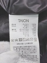 ◇ TAION タイオン ニット ナイロン 切替 長袖 ダウン ジャケット サイズL ブラック レディース P_画像4