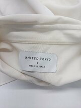 ◇ UNITED TOKYO ユナイテッド トウキョウ シンプル きれいめ やわらかい 長袖 シャツ サイズ2 オフホワイト メンズ P_画像3