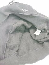 ◇ RVCA ルーカ ロゴ刺繍 フーディ カジュアル 長袖 プルオーバー パーカー サイズS ブラック ホワイト メンズ P_画像6