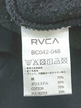 ◇ RVCA ルーカ ロゴ刺繍 フーディ カジュアル 長袖 プルオーバー パーカー サイズS ブラック ホワイト メンズ P_画像4