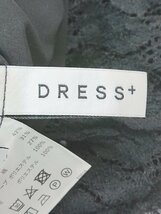 ◇ DRESS+ ドレスプラス 透け感 レース 裏地あり タイト 五分袖 膝下丈 ワンピース サイズL ブラック レディース P_画像3