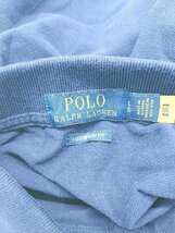 ◇ POLO RALPH LAUREN ポロ ラルフローレン ヘンリーネック ロゴ刺繍 定番 半袖 ポロシャツ ネイビー メンズ P_画像3