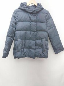 * NOLLEYS Light Zip up light weight warm long sleeve down jacket size 38 navy lady's P