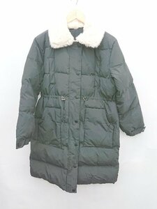 # aimoha I mo is fake fur Korea cotton inside long sleeve down jacket size M black lady's P