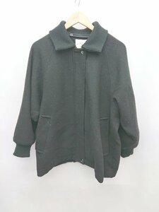 ◇ ◎ SHIPS any シップス 2way ジップアップ ノーカラー 長袖 ブルゾン ジャンパー ブラック レディース P