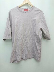 ◇ MAISON SPECIAL シンプル 無地 ゆったり 半袖 Tシャツ カットソー サイズ0 パープル系 メンズ P