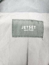 ◇ JETSET SOLO PLUS ジェットセットソロプラス ジップアップ 無地 長袖 ダウンジャケット サイズ36 グレー レディース P_画像3