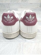 ◇ adidas アディダス STAN SMITH スタンスミス?H03936 スニーカー シューズ サイズ24.0cm ホワイト パープル レディース P_画像3