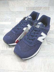 ◇ ◎ ●美品● New Balance ニューバランス ML574EN2 スニーカー シューズ サイズ26.0cm ネイビー レディース メンズ P