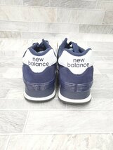 ◇ ◎ ●美品● new balance ニューバランス ML574EN2 スニーカー シューズ サイズ26.5cm ネイビー メンズ P_画像3