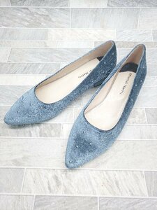 * ORiental Trafficolientaru traffic stylish casual heel pumps size 41 light blue lady's P