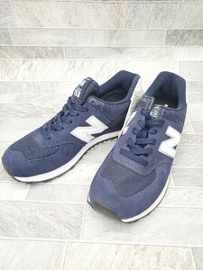 ◇ ◎ ●美品● new balance ニューバランス ML574EN2 スニーカー シューズ サイズ27.0cm ネイビー メンズ P