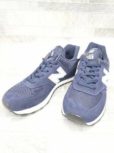 ◇ ◎ ●美品● new balance ニューバランス ML574EN2 スニーカー シューズ サイズ27.0cm ネイビー メンズ P