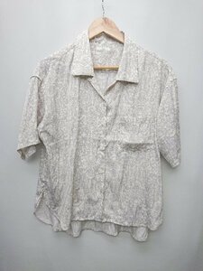 ◇ ITEMS URBAN RESEARCH アーバンリサーチ 薄手 カジュアル 半袖 シャツ ブラウス サイズF パープル系 レディース P