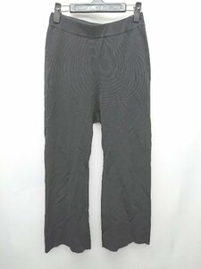 * Area Free jiyuuk одноцветный талия резина легкий flare pants размер 38 черный женский P