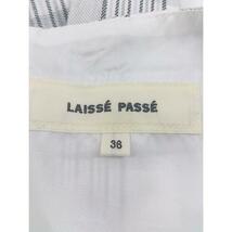 ◇ ◎ LAISSE PASSE チェック フレンチスリーブ ミニ ワンピース サイズ36 グレー ブラック パープル レディース_画像4