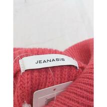 ◇ JEANASIS ジーナシス ハーフジップ 長袖 ニット セーター サイズF レッド レディース P_画像4