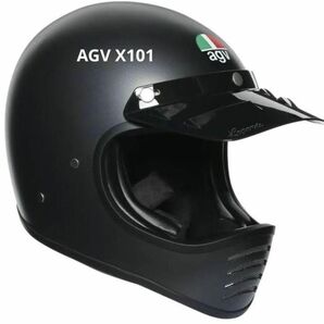 AGV X101 XL マットブラック　バイザー付　ヘルメット