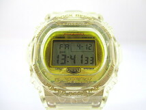 １円★美品 G-SHOCK Gショック カシオ 腕時計 クォーツ 35周年記念モデル グレイシアゴールド クリア スケルトン デジタル DW-5735E 中古_画像1