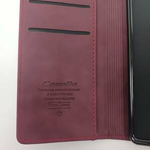 CaseMe Xperia 1 Ⅱ ケース ワインレッド 手帳型 スマホケース マグネット カバーの画像5