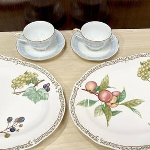 蘇さ(HaY183) ノリタケ Noritake ロイヤルオーチャード プレート レースウッドゴールド 中古品 100サイズの画像1