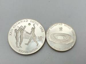 ミさ［MtY1621］外貨　ソウルオリンピック 1988年 記念コイン セット 10000ウォン 5000ウォン　コレクション品　コンパクトサイズ