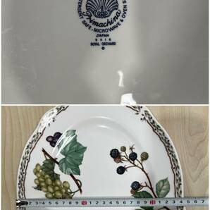 蘇さ(HaY183) ノリタケ Noritake ロイヤルオーチャード プレート レースウッドゴールド 中古品 100サイズの画像10