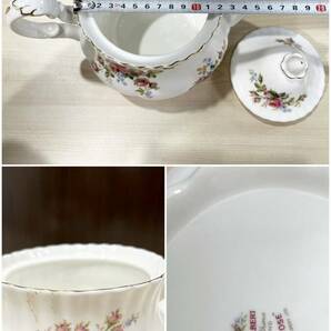 蘇さ2(SY1072) Royal Albert ロイヤルアルバート モスローズ MOSS ROSE セット プレート 他 中古品 100サイズの画像9