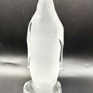 蘇さ(KuY1135) ラリック LALIQUE 置物 ペンギン クリスタルガラス  中古品 80サイズの画像8